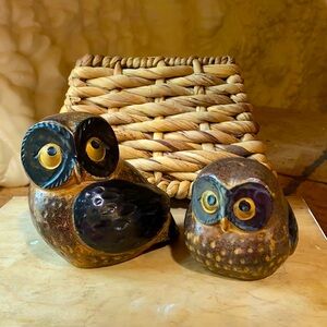 Vintage Otagiri Ceramic Owls made in Japan